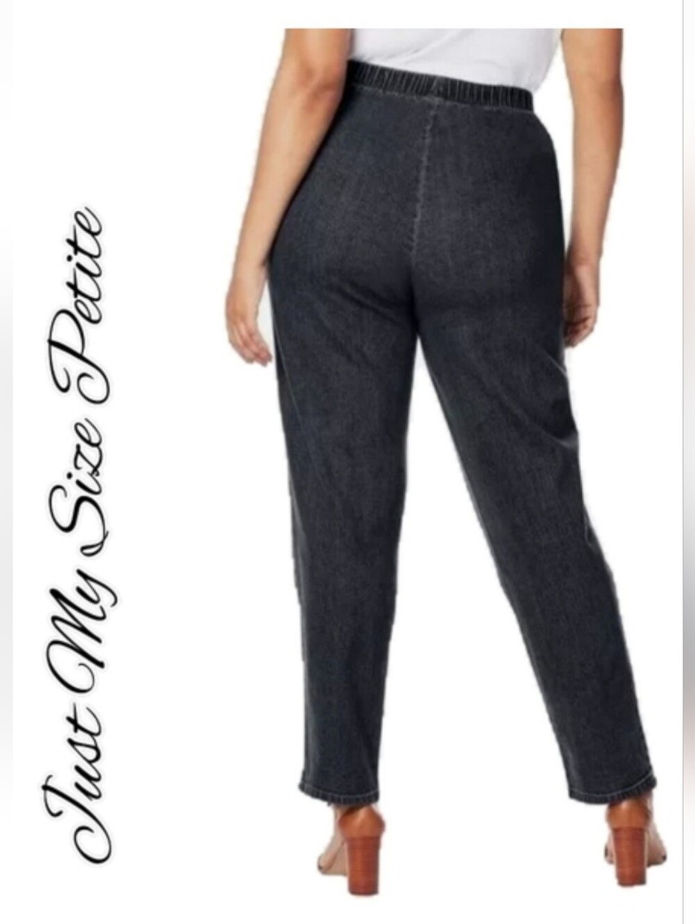 (22W/24W) Plus Petite Pull-On Jeans - Picture 1 of 16